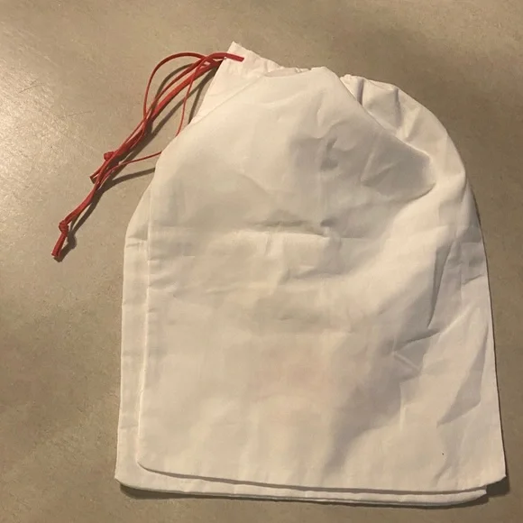 Christian Louboutin White canvas shoe Bags with Red Logo Size 11/15 - Picture 9 of 10